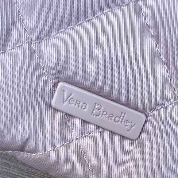 Vera Bradley triple compartment Quilted Crossbody Bag- Dover Mauve - Picture 9 of 10